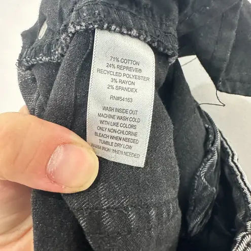 Marc New York Jeans Skirt 4 Black Denim Pencil Midi 90s Grunge Minimalist Chic