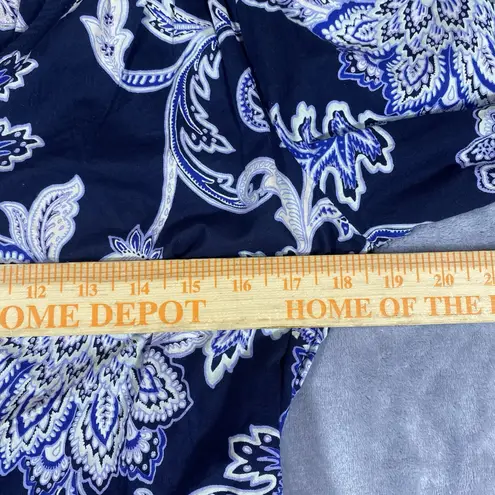 Fat Face Womens Dress Sz 8 Blue Floral Summer V