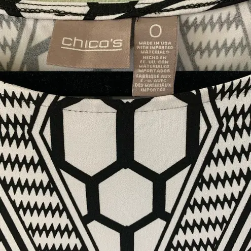 Chico's Chico’s sz 0 career dress geometric print midi