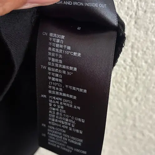 Sandro Paris Embroided Snake Mary Jane Black Floral Top 2