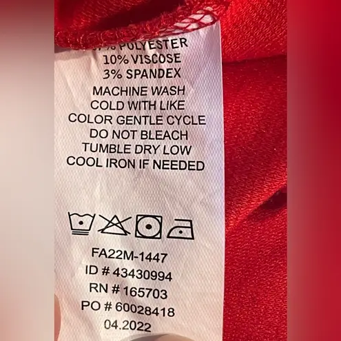 Stretch The Rules Red Women's Size XL Jacket Zip Up Collared Casual - Image 8