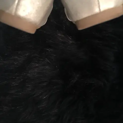 Bare traps hidden wedge, foam soles metallic flats