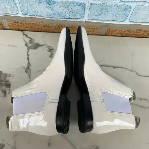 Comme des Garçons bone patent leather Chelsea Boots size 23/7