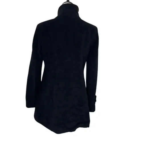 Marciano 100% Wool Peacoat Lined Button Black Winter Coat Jacket Med Preppy