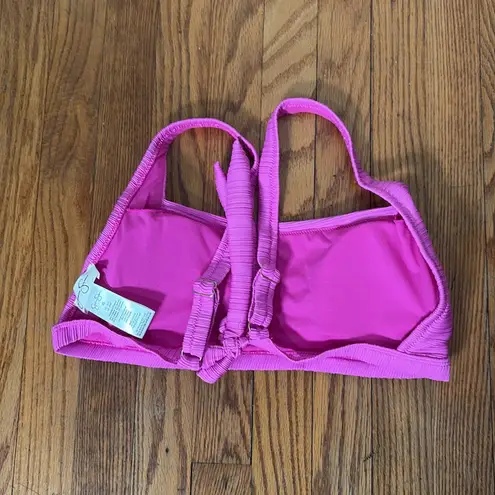 Jessica Simpson  Ribbed Bikini Top Women's XL Pink  NWOT