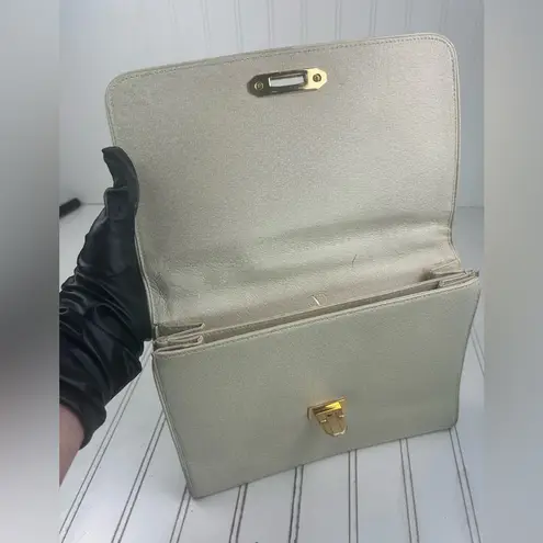 Valentino Garavani Vintage Leather Top Handle Bag with Gold-Tone Hardware