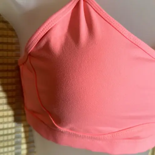 Lorna Jane Active Sammy Racerback Sports Bra Apricot Peach Pink Medium?