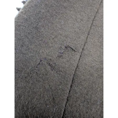 CRISCA Brown Wool Angora Blend Fringe Wrap Skirt Size 38 Made in Germany