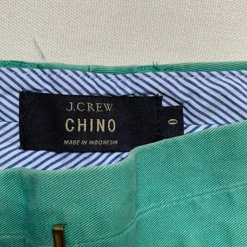 J.Crew  Mint Light Green Chino Summer Spring Shorts Size 0 - Image 6