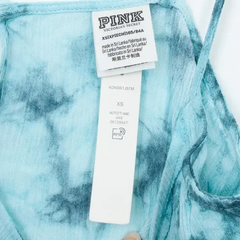 Victoria's Secret PINK Tie Dye Swim Coverup Slip Dress Size XS NWT Blue