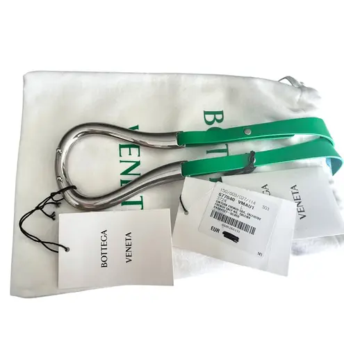 Bottega Veneta NWT Leather Double Strap Belt With Horseshoe Buckle Size L