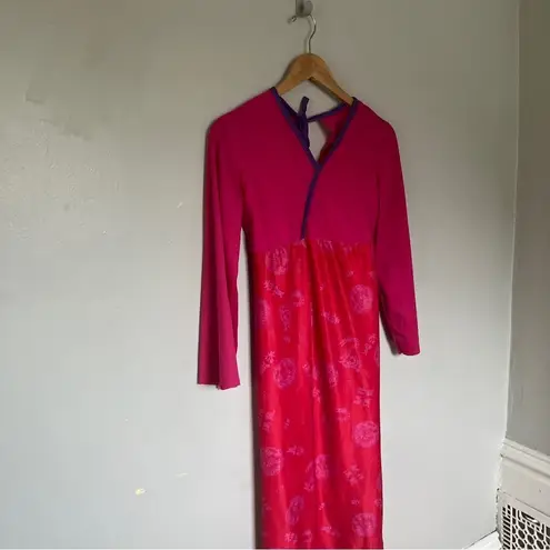 Women’s Pink and Purple Printed Long A