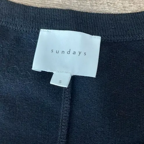 Sundays Scout Top Womens Tie Shoulder Scoop Neck Sleeveless Tank Top Black Size