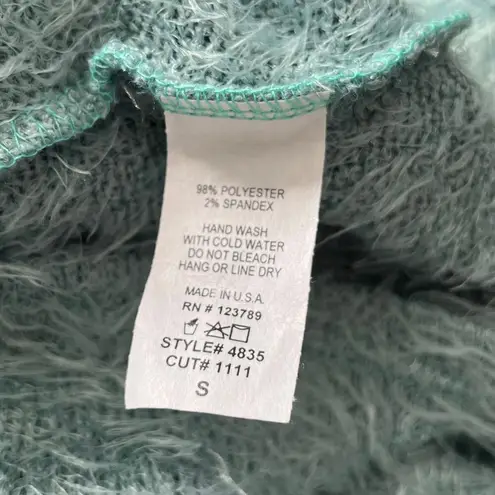 Jolie Fuzzy Double V Neck Sweater