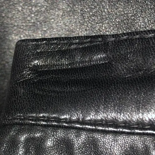 Siena Leather Skirt Womens 6 Used Black