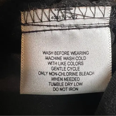 Jaclyn Smith Classic women’s Black Velvet Whimsigoth Button Front blouse|size:S