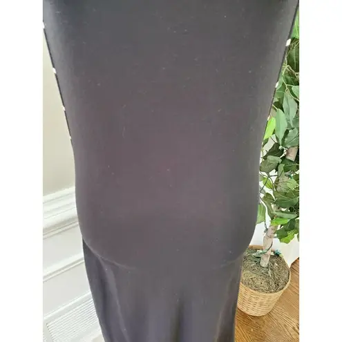 Black Bead Boutique Women's Cotton Sleeveless Round Neck Long Maxi Dress Size L