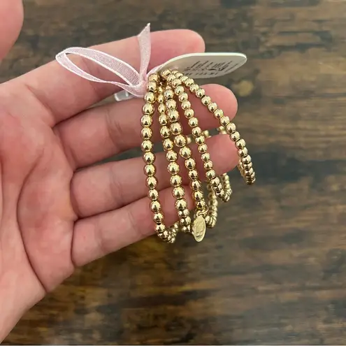 8 Other Reasons NWT Bubble Bangle Set Gold Beaded Bracelet