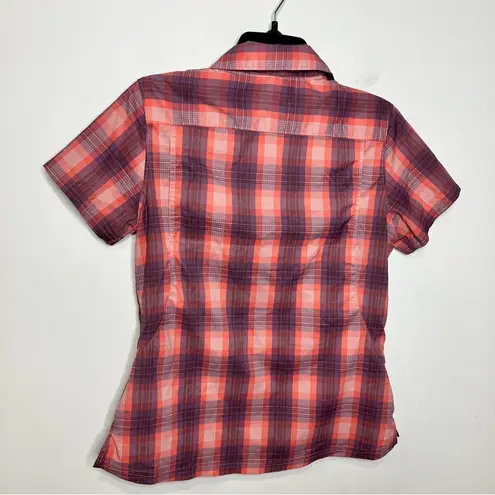 Columbia  plaid‎ Omni-shade short sleeve shirt size small