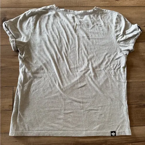 Rabbit Running x Kokom Scrunchies Remix Pocket Tee | M | VGUC | Grey/Floral White Size M