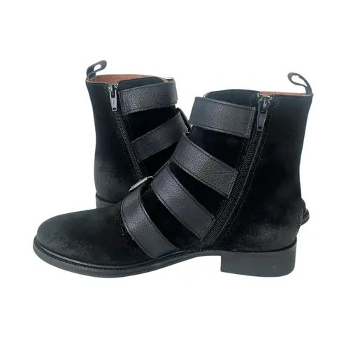 Band of the free Hawthorne suede buckle ankle boots black 8.5