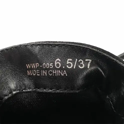 Dirty Laundry Black Wing It Lace Up Ankle Boots Booties Size 6.5