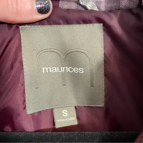 Maurice's Maurice’s plaid quilted puffer zip vest