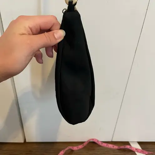 DKNY  Black Crossbody Bag Y2K nylon plastic gold details women’s purse zipper