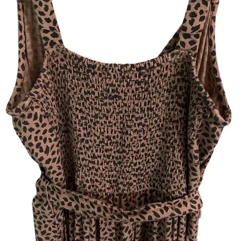 Abercrombie & Fitch  leopard animal print midi tank sundress women’s L NEW