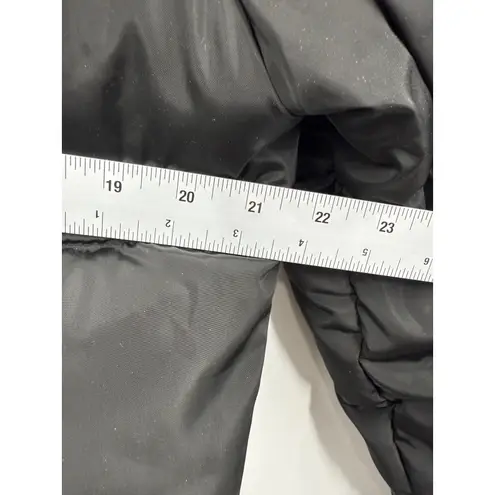 7 For All Mankind  Black Puffer Coat Faux Fur Hood Thermal Insulation Size S - Image 10