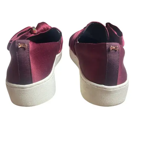 Ted Baker London Maroon Floral Bow Satin Slip