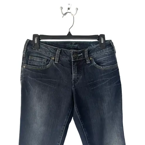 Silver Jeans Women's Size 26 Aiko Capri Dark Wash Western Jeans Blue