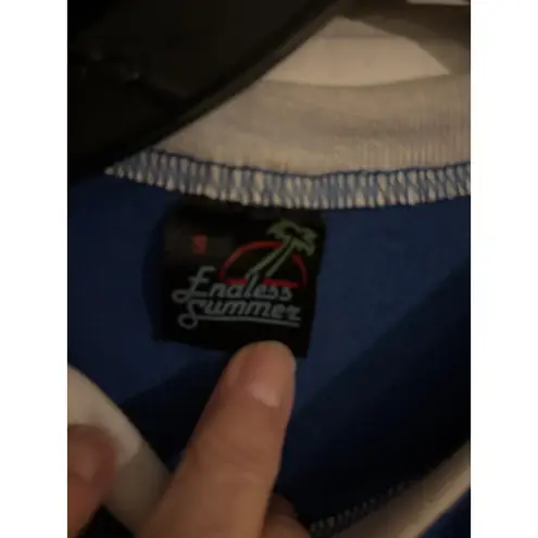 Vintage Daytona 88 Turkey Rod Run T Shirt Endless Summer Blue White Small