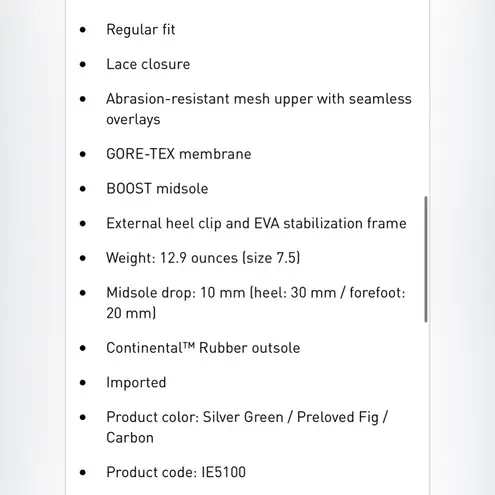 Adidas NWT  Terrex Free Hiker 2.0 Low Gore-Tex Hiking Shoes Size 6.5 Green - Image 8