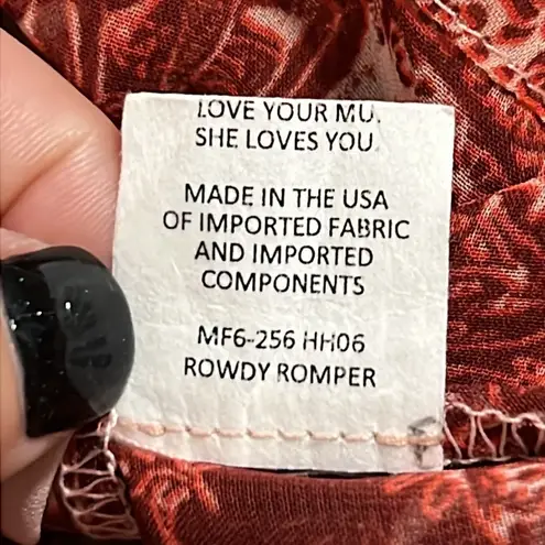 Show Me Your Mumu  size medium Rowdy Romper slouchy ss top wing shorts to romper - Image 14