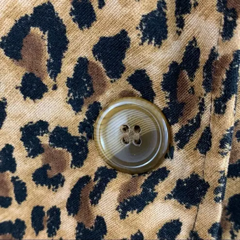 Vintage Briggs New York cheetah/ leopard Shacket Brown