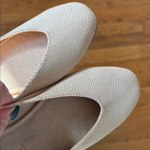 Rothy's Beige and Blue Trim Flats Tan Size 7
