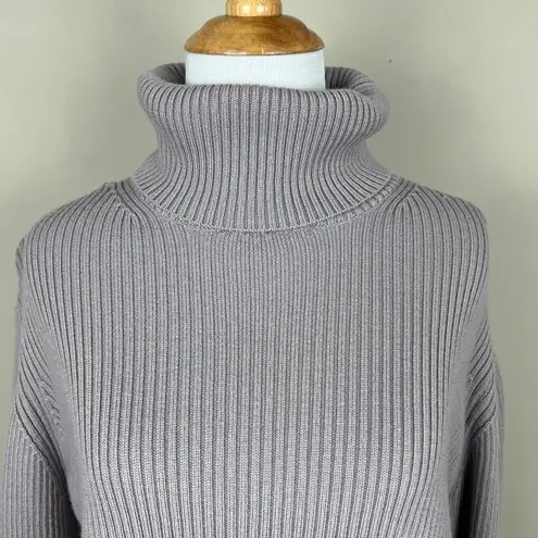 Wilfred Aritzia Sweater Small Cropped Turtleneck Merino Wool Ribbed Pullover S Purple