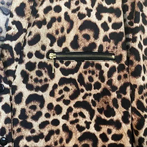 indigo. Always Animal Print Cheetah Print Blouse Size M/L