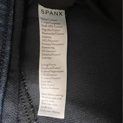 Spanx  Jean-ish Ankle Leggings Size Large Twilight Rinse Stretch Denim - Image 8