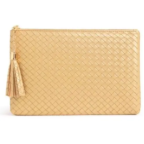 VIRGINIA WOLF Clutch Gold