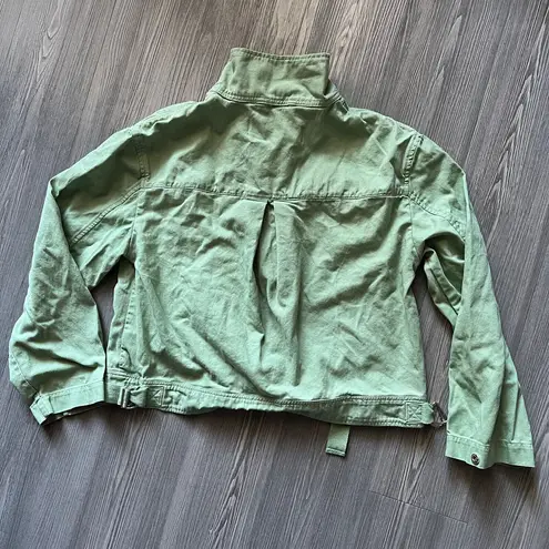 Treasure & Bond Jacket Womens Small Cotton Green