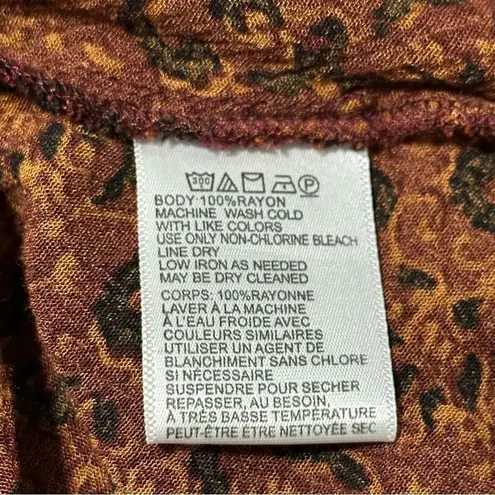 Staring At Stars Urban Outfitters Y2K Size XS Burgundy Print Short Tunic Dress