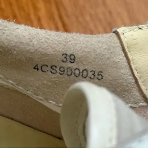 4ccccees Billow Moon Sneaker in White Embossed Leather Size 9