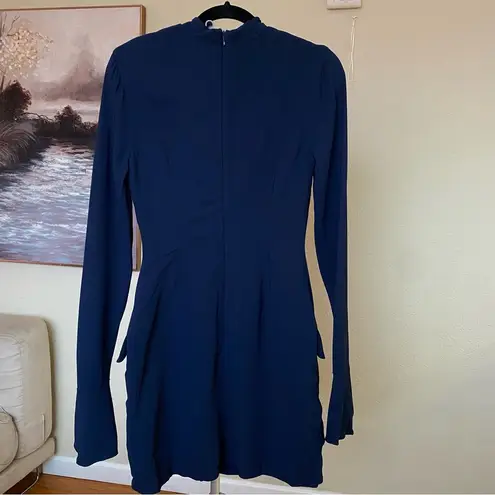 House Of CB  size XS TALLER  'Mahalia' Navy Long Sleeve Mini Dress NWOT