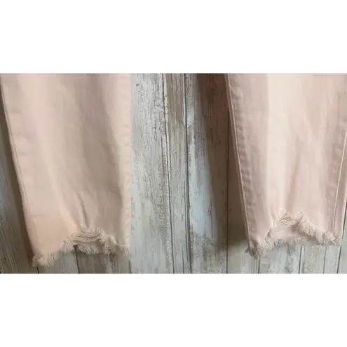 DL1961 Women's Florence Mid-Rise Instasculpt Blush Pink Crop Jeans Size 33