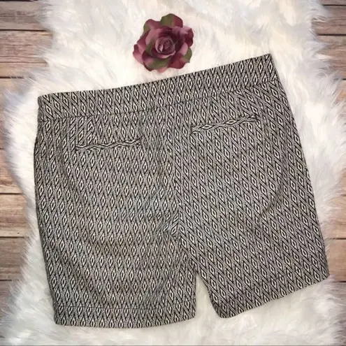 Kenar Patterned Flat Front Shorts Size 6