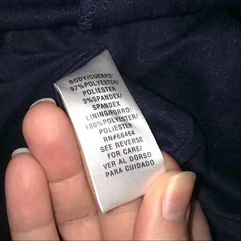 Studio One NWT Navy Blue Floral Embroidered Midi Dress New