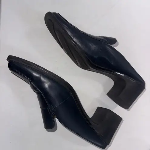 Baretraps Twinkle Leather Black Mules Slip On Clogs Comfort Bare Traps Shoes 7.5