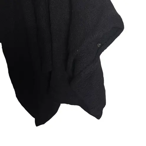 Elk Black Chale Wool Oversized Wrap Poncho Sweater Size undefined